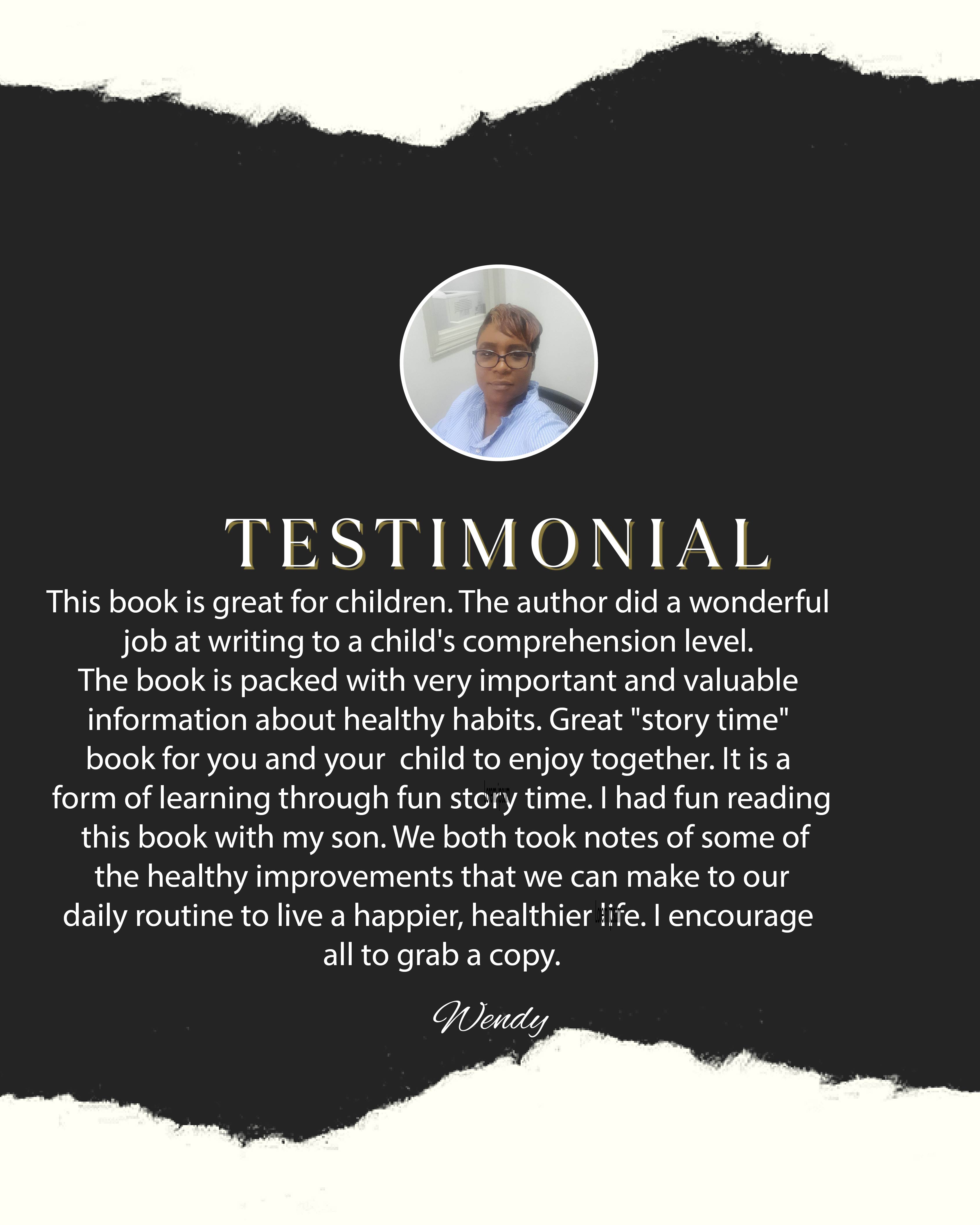 Wendy book testimonial