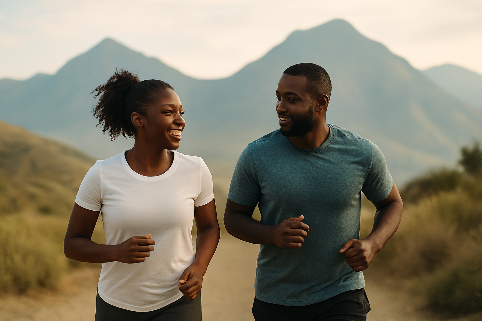 Couple Exercising Couple Exercising