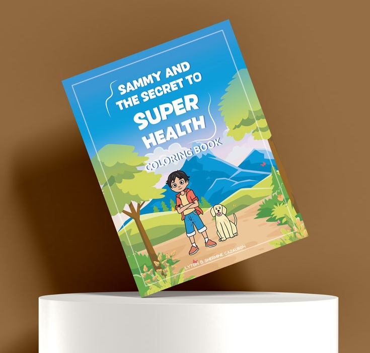 Sammy and the Secret to Super Health Coloring book